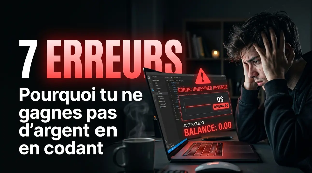 7 erreurs qui vous empêchent de gagner de l'argent en codant